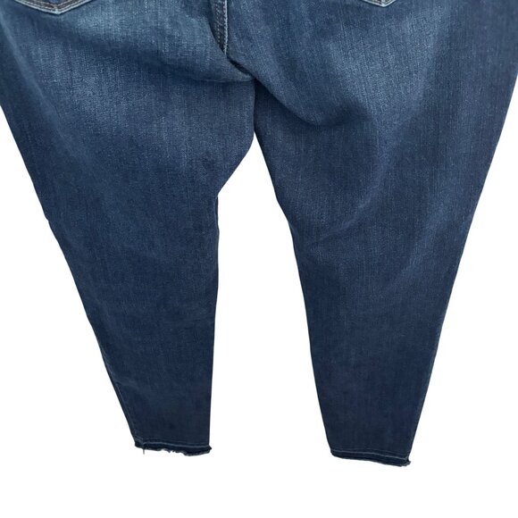 Lucky Brand Women's AVA Skinny Jeans Sz 14 / 32 x 28 Five Pocket Zip Up Raw Hem - Picture 6 of 10